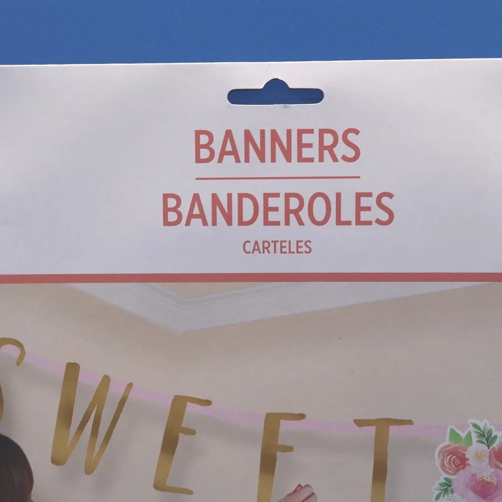 Gold Sweet So Precious Banner Set Baby Shower Birthday Party Decorations